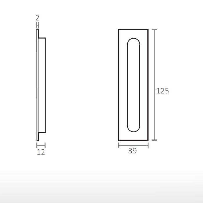 Cuvette rectangulaire - 4053